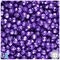 BeadTin Dark Purple Pearl 6mm Faceted Round Plastic Craft Beads (600pcs)